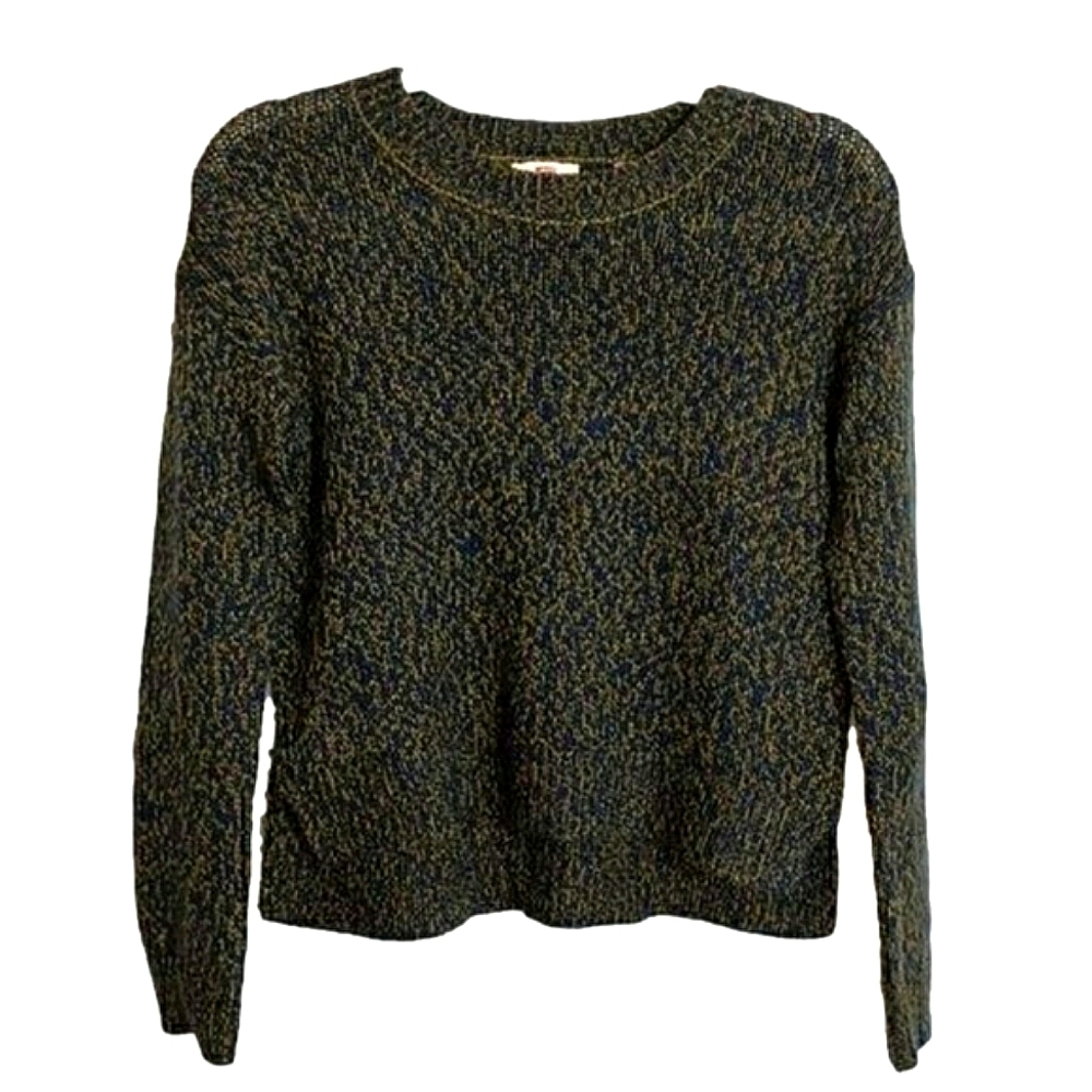 Levi’s XS Woman's Wool Blend Crop Sweater Blue X-small